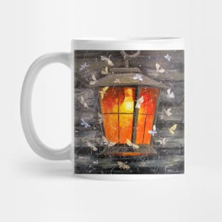 Night lantern and butterfly Mug